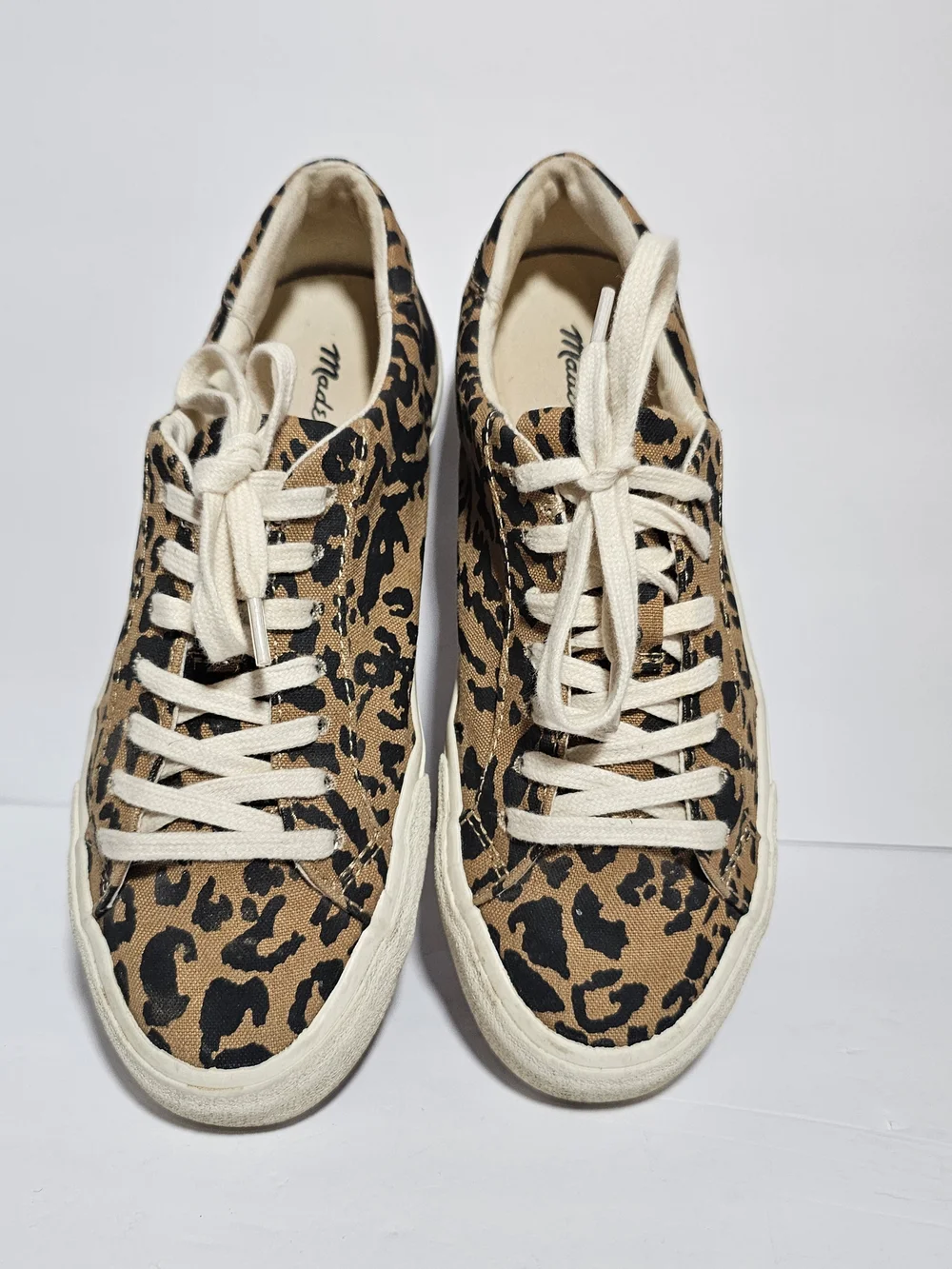 Madewell Women's Leopard Print Canvas Sneakers - Tan/Black